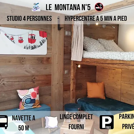 Montana - Rue Du Centre - Cosy Et Montagnard - Navette Apartamento *